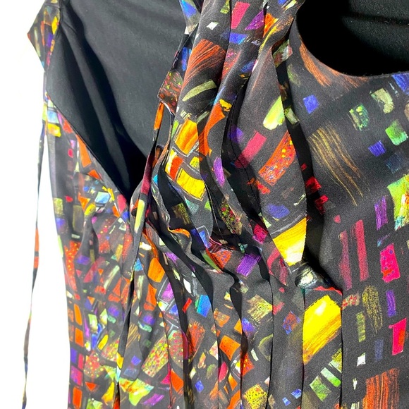 Ted Baker London Sleeveless Multicolor Dress 8 - Picture 10 of 15